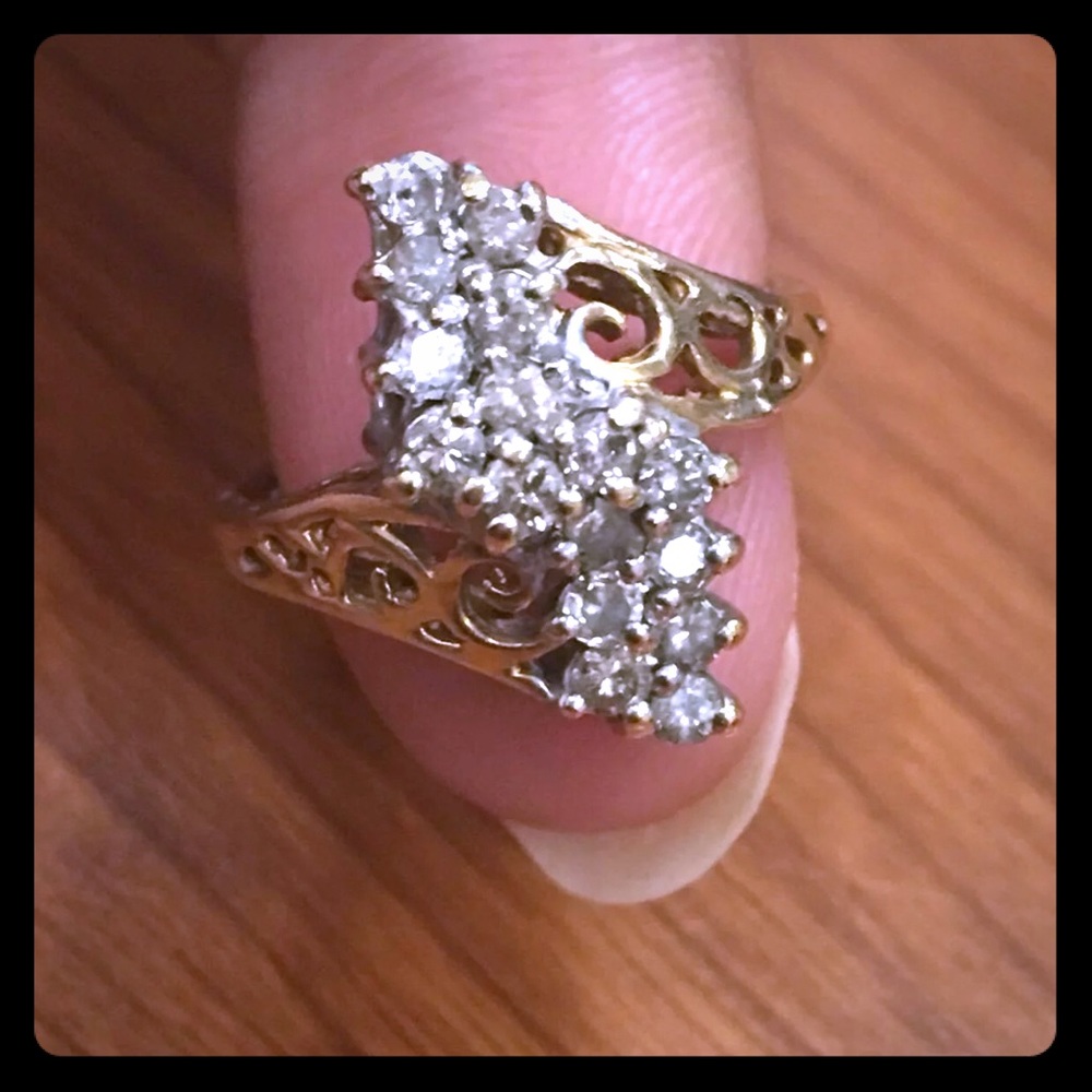 10k Gold Diamond Ring